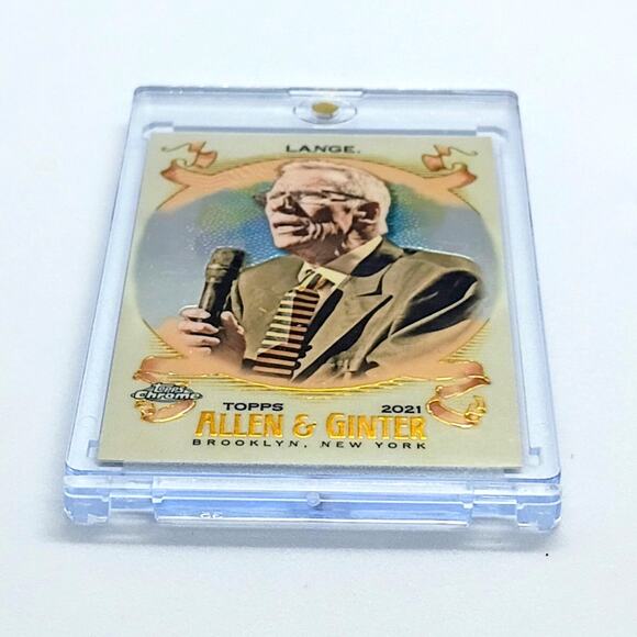 2021 Topps Chrome Allen And Ginter Celebrity #270 Mike Lange - Picture 2 of 6